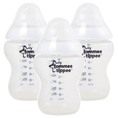 tommee tippee 湯美天地 Closer to Nature PP奶瓶 Set 3入, 260ml, BPA Free, 新生兒~12個月, #25306, 780ml, 1組