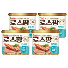롯데햄 로스팜 라이트, 340g, 4개