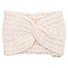 About Bath 馬卡龍色系洗臉髮帶 頭帶, 象牙白, 1個