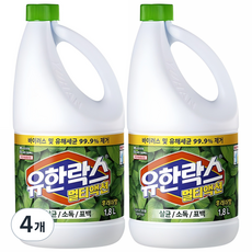 유한락스 멀티액션 후레쉬, 1.8L, 4개