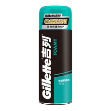 Gillette 吉列 台灣公司貨 刮鬍泡 敏感肌適用, 6罐, 333g