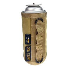 OWL CAMP 卡式瓦斯罐套 沙色 1000D強力牛津布, 1個