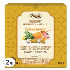 자이니 허니레몬 프로폴리스 캔디, 500g, 2개