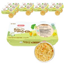 Farm to Baby 孩童室溫輔食粥, 雪蟹肉蔬菜起司口味, 110g, 10入