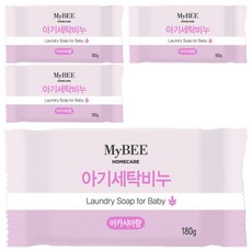 Mybi Baby 洗衣皂金合歡香味 180g, 4包