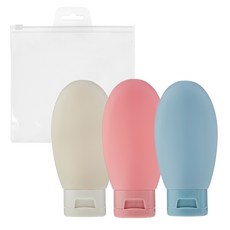 코멧 여행 휴대용 용기 60ml 3종 세트, 혼합색상, 1세트