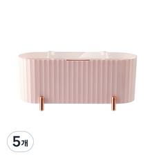 화장솜 퍼프 수납함, 핑크, 5개