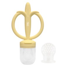 tgm 香蕉造型果汁奶嘴, 奶油黃, 1入