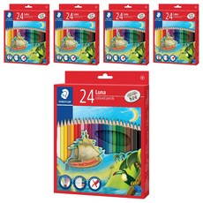 스테들러 루나 색연필, 24색, 5개