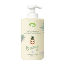 nac nac 果漾保濕2合1洗沐慕斯, 0歲以上, 500ml, 1瓶