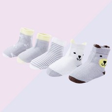 BEBENIZ 孩童印花造型中筒襪 5雙