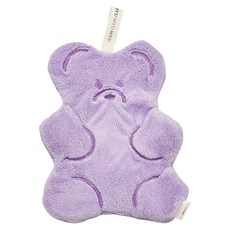 小熊軟糖擦手巾, 珊瑚絨, 長22.5cm/寬17.5cm, 1條