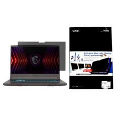 YADI 亞第 插卡隱貼 水之鏡防窺片 MSI Thin 15 B13UCX-2065TW專用 16 : 9 15.6吋 345 x 194mm, 透黑色, 1個