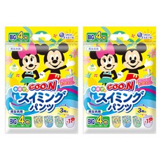 GOO.N 大王 戲水褲/尿布 迪士尼系列, BIG, 8片