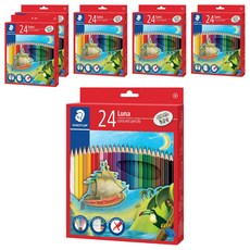 STAEDTLER 施德樓 Luna 彩色鉛筆, 24色, 6個