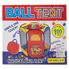 孩子國 日式六角帳篷球屋 Set 附贈收納袋和100顆彩球 收納方便 台灣製造, 1個