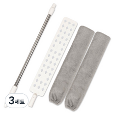 O-ON 2段式縫隙灰塵清潔拖把 + 清潔布2入, 3套