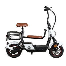 모토벨로 전동 전기 스쿠터 500W 48V 15Ah, 화이트, AK5, 1개