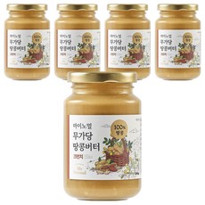 마이노멀 무가당 땅콩버터 100% 크런치, 5개, 250g