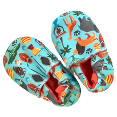 手工防滑嬰兒學步鞋 12cm, 叢林動物