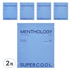 멘톨로지 슈퍼쿨 마스크팩, 5개입, 2개