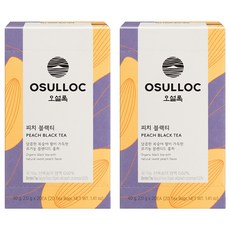 오설록 피치 블랙티 티백, 2g, 20개입, 2개