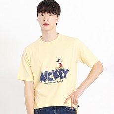 홀하우스 남녀공용 스몰 미키 통기성 반팔 티셔츠 HM2TSU102