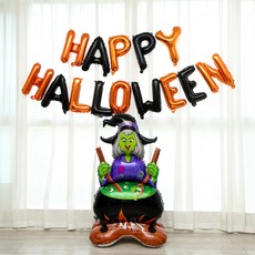 P&B UNITY 萬聖節大型立式造型氣球組, 03)女巫廚師, 1組