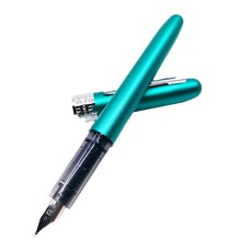 PLATINUM 白金牌 Plaisir 鋼筆 PAG-1500 金屬筆桿 不鏽鋼筆尖, 0.5mm, Teal Green 翠綠色