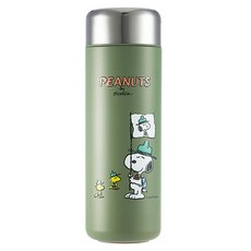 Corelle Brands 康寧餐具 SNOOPY 鋅動輕瓷不鏽鋼隨行保溫杯, 1個, 500ml, 露營趣