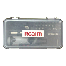 REaim 萊姆 充電鋰電起子機 26件組 3.6V LED照明 USB充電 最大轉速280rpm, 1入