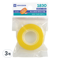화신 1830 테이프 리필 18mm x 30m, 3개