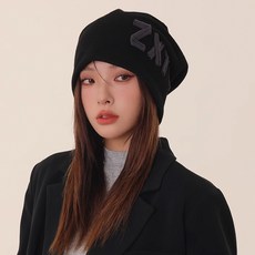 페이퍼먼츠 입체 레터링 골지 비니 모자 23419
