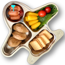 Darling Bebe幼兒用不鏽鋼飛機餐盤, 1個, 飛機, 單品