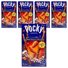 glico 可可風味杏仁餅乾棒 香濃可口 酥脆美味 獨立包裝, 46.2g, 5盒