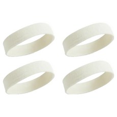 Atikt 高彈力運動跑步吸汗防汗髮帶, 奶油色, 4個