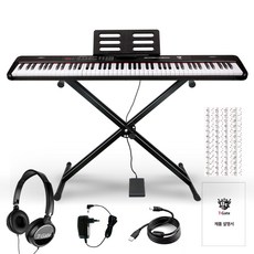 토이게이트 안젤리아 88건반 전자 피아노 88piano, 블랙, 1개