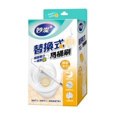 妙潔 替換式馬桶刷組, 橘油去汙, 1組