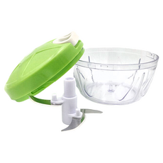 JUXIN 小旋風多功能手拉式絞菜碎菜器, 切洋蔥不再流淚, 攪拌切碎一機搞定, 省時省力, 可拆分設計, 1個