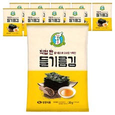 지도표성경 직접 짠 들기름김, 20g, 10개