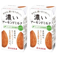 TSUKUBA 筑波乳業 香濃杏仁飲 無糖, 2個, 125ml