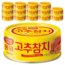 동원 고추 참치, 250g, 15개