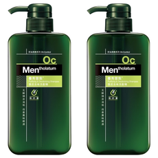 MENTHOLATUM 曼秀雷敦 男士頭皮去味洗髮精 無添加矽靈 含Isopropylmethylphenol成分 淡淡檸檬草香, 550ml, 2瓶