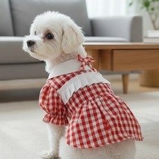petit dog 寵物白雪公主洋裝 DSO057, 紅色, 1個