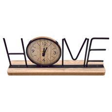 Home 木質造型靜音桌面時鐘