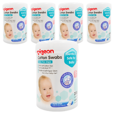 pigeon 貝親 細軸棉棒, 200支, 5罐