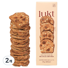 lukt 蛋白質小麥脆餅 無花果口味, 2盒, 150g