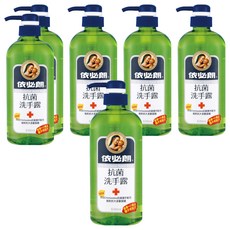 依必朗抗菌洗手露 蘆薈小黃瓜 Chlorhexidine抗菌配方 維他命E配方 大容量瓶裝, 630ml, 6件