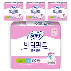 바디피트 볼록맞춤 생리대 날개형, 소형, 16개입, 4개