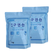 오리지널 프리미엄 무수 구연산, 1kg, 2개